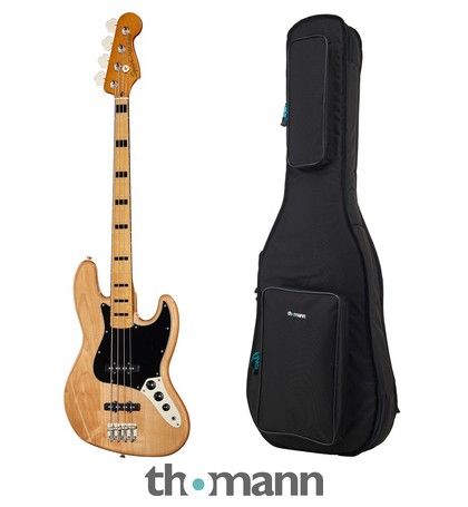 Squier CV 70s Jazz Bass MN NAT Bundle – United States