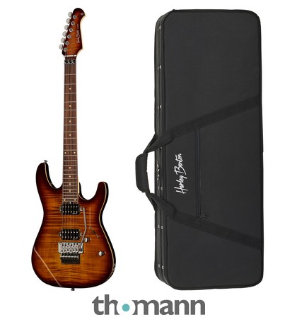 ギター Harley Benton Fusion III HH FR EB FBLB Fusion-III HH FR EB FBLB - Harley Benton