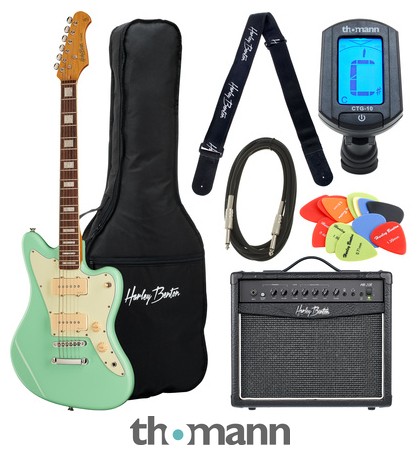 Harley Benton JA-60CC Seafoam Green Set – United States