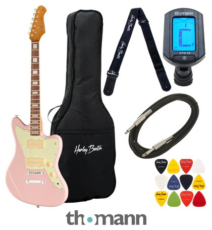 Harley Benton JA-60CC Shell Pink Bundle – United States