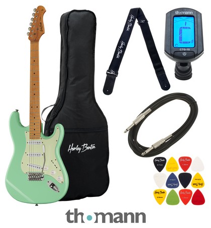 【激レア美品】Harley Benton 8弦ギター グラデーショングリーン Harley Benton ST-62CC MN Seafoam Gree Bundle – Thomann UK