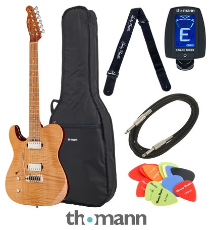 Harley Benton Fusion-T HH LH Roasted Bundle – United States