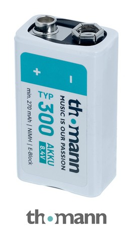 Batería Recargable Ni-Mh 9V 300mAh - Para Dispositivos De Bajo Y Alto Consumo