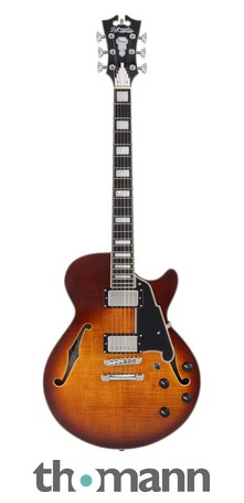 ギター D'AngelicoPremierMini DC Dark Iced Burst D'Angelico Premier Mini DC - Dark Iced Tea Burst with
