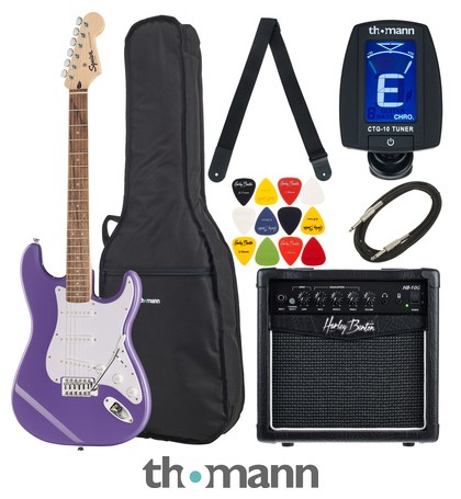 Squier Sonic Strat LRL Ultravi Set – Musikhaus Thomann