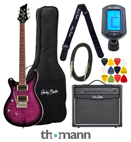 Harley Benton CST-24T LH Purple Burst Bundle – United States
