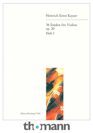 Breitkopf & Härtel Kayser Etüden op. 20 Violin – United States