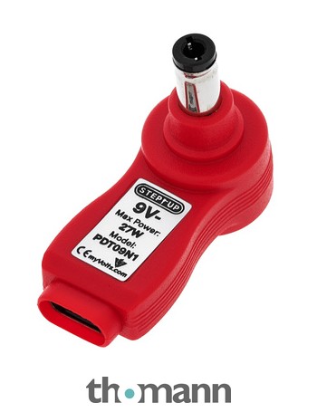MyVolts USB-C To 9V Power Tip For Line 6 Pod GO - Step-Up Adapter For Effects Pedals, 27W Output-509797