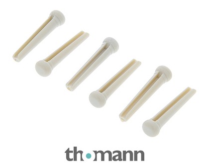 Bridge Pin Per Chitarra Acustica GraphTech TUSQ PP-1122-00 – Bianco – Stile Tradizionale