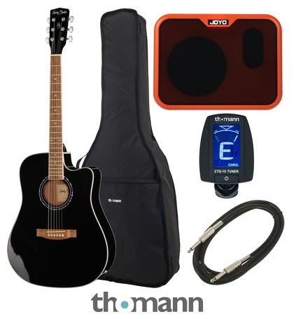 Harley Benton D-120CE BK Joyo Bundle – United States