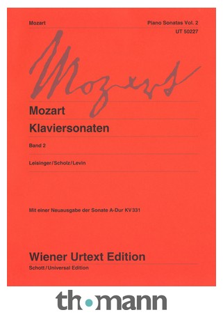 Wiener Urtext Edition Mozart Klaviersonaten 2 – United States