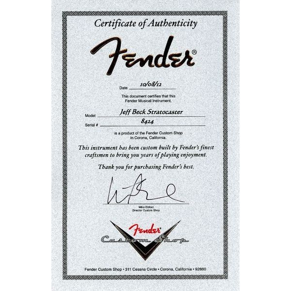 Fender Jeff Beck Custom Shop SFG