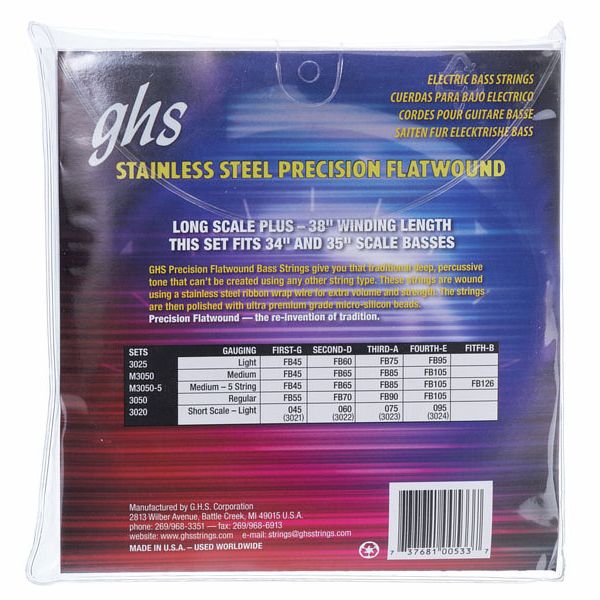 GHS 3050M Flatwound