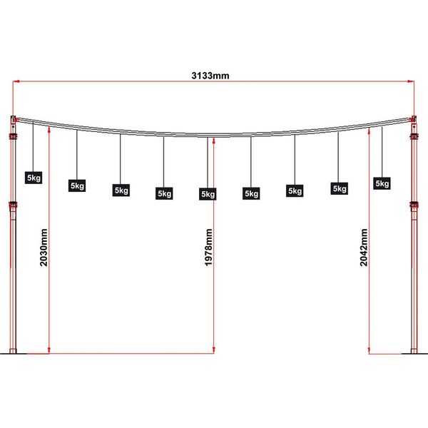 Global Truss CC50101 Telescopic Bar 0,9-1,5