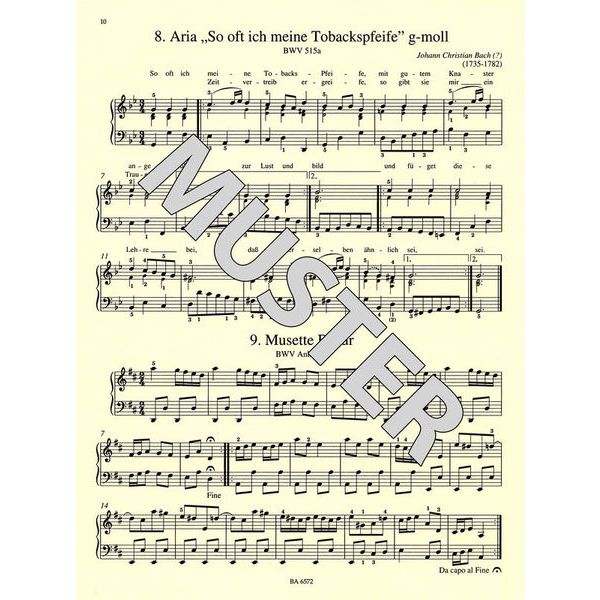 Bärenreiter Bach Leichte Klavierstücke