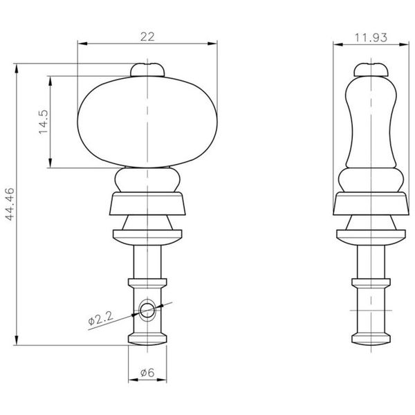 Grover 2B Champion Ukulele Pegs