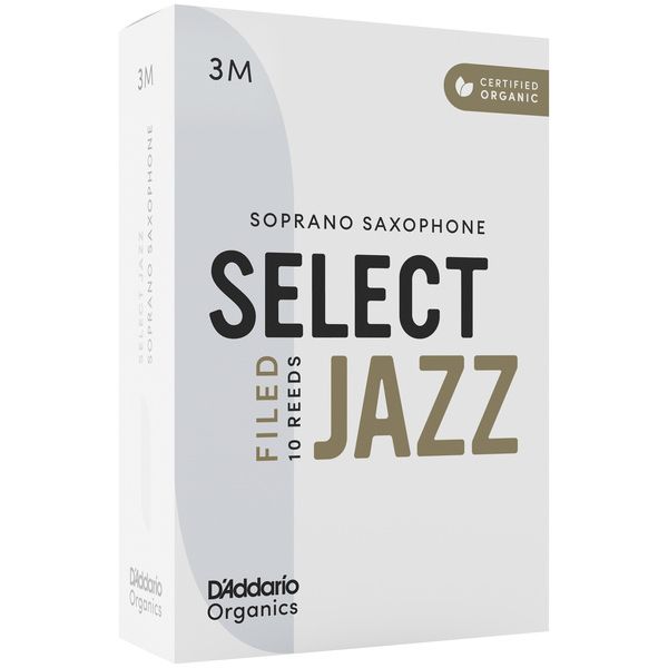 DAddario Woodwinds Organic Sel. Jazz Filed SOP 3M
