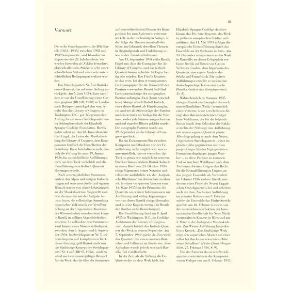 Henle Verlag Bartók Streichquartett Nr.5