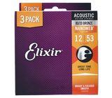 Elixir Nanoweb Light Acoustic 3P